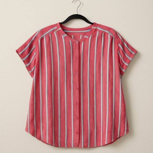 Universal Thread Striped Button-Up Blouse | XXL | Gently Used - Picture 1 of 5